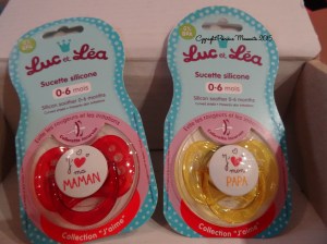 Tétines sucettes Luc et Léa 0-6 mois
