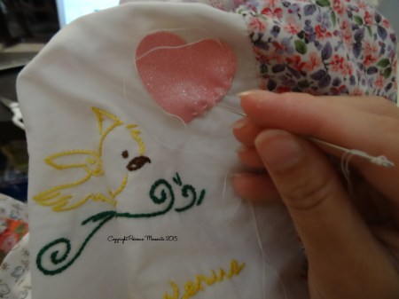 Quelques finissions... Le soucis du détail et de la quasi perfection m'ont fait sortir le fil et l'aiguille :p