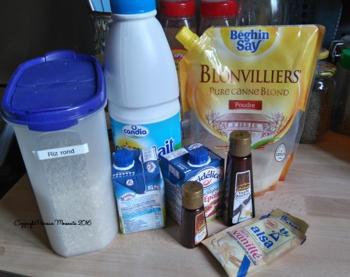 ingredients riz au lait