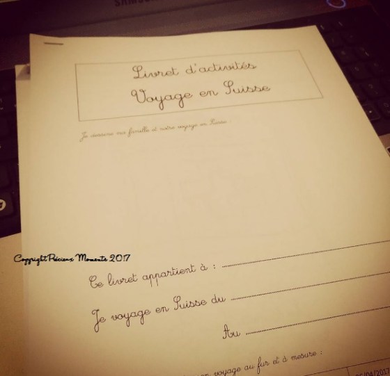 carnet activité suisse