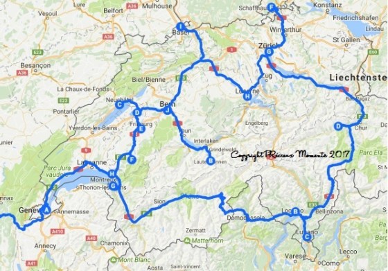 carte roadtrip suisse