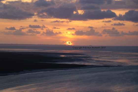 coucher de soleil mont saint michel