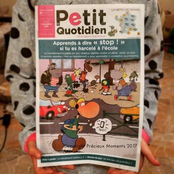 couverture petit quotidien harcelement ecole