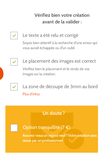 vérifier votre creation