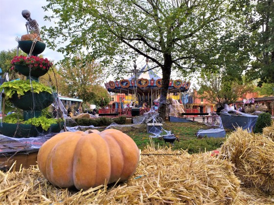 Walibi HAlloween décoration manège