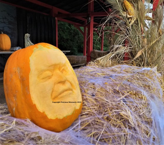 Walibi Halloween sculpture citrouille